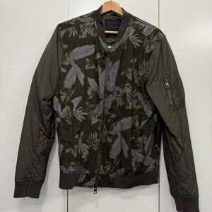 AllSaints Fulton Bomber Jacket Japanese Cloth - M
